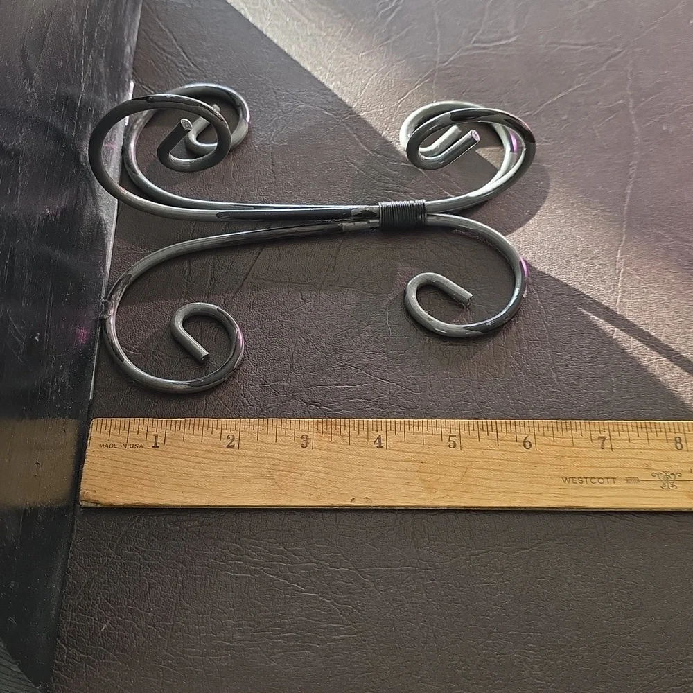 Chic Black and Silver Wall Shelf Wood And Metal